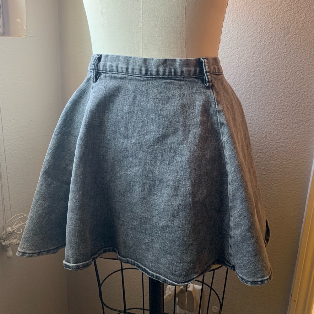 Divided H&M circle skirt denim